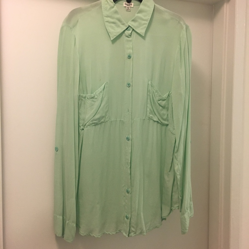 Splendid shirting button up - light green